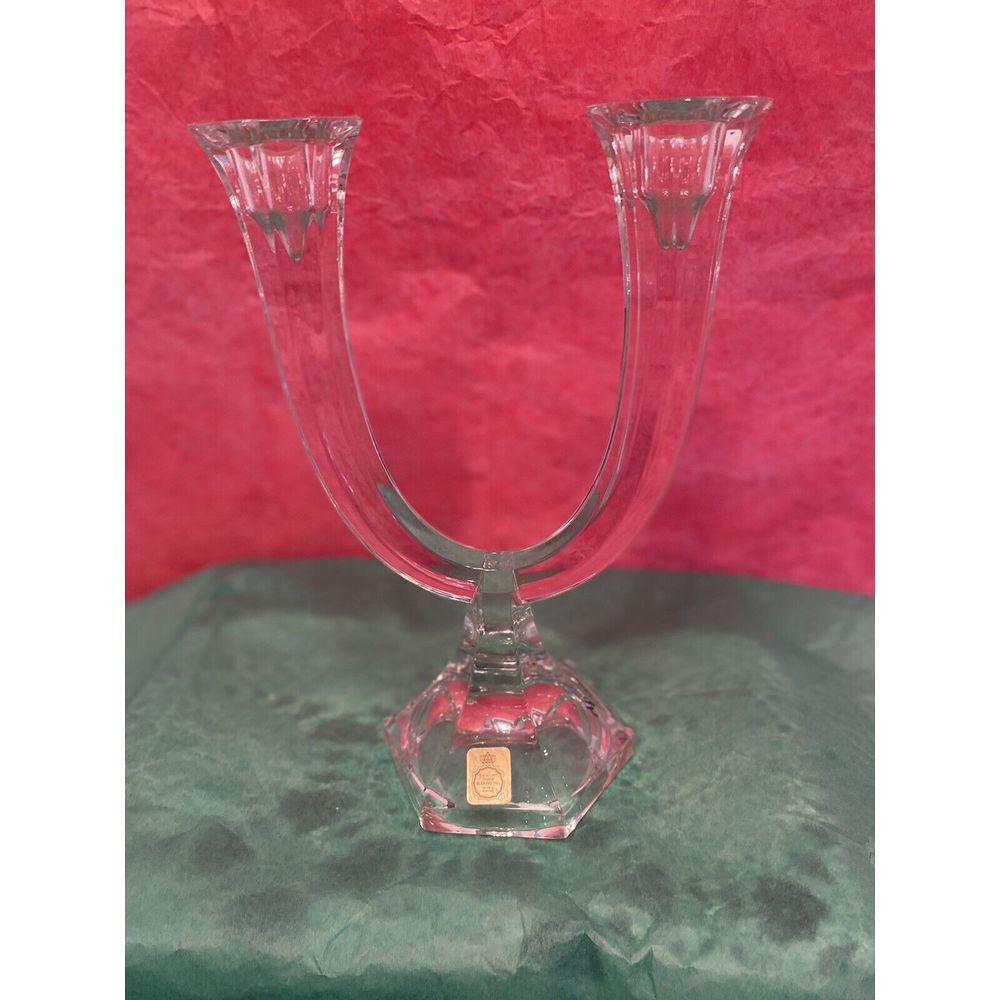 Vintage Bleikristall 24% Lead Crystal Candlestick Holder Made In Germany